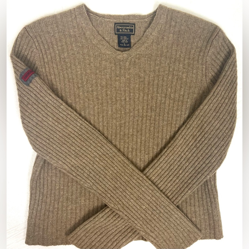 Vintage Y2K Abercrombie & Fitch V Neck Knit Sweater
